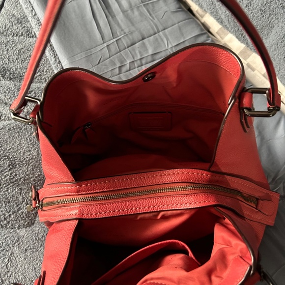 Red Coach Purse/Bag - Picture 3 of 5